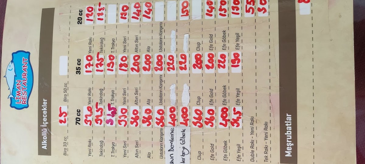 Menu Ağva Liman Restaurant-8